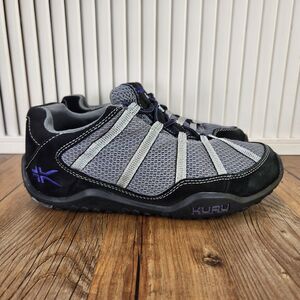 Kuru Chicane Trail Hiking Shoes Womens Sz 7.5 Black Gray Sport Running Sneakers